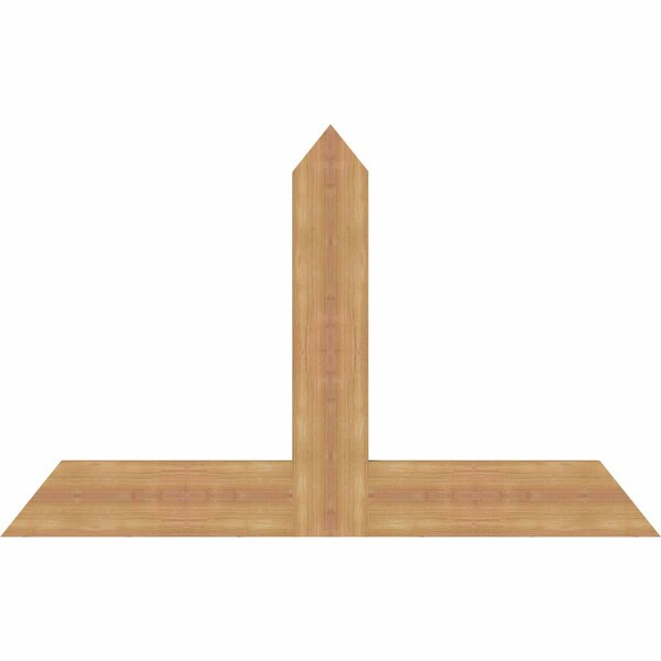 Ekena Millwork Portland Timber Gable Bracket, Western Red Cedar, 48"W x 30"H x 1 1/2"D x 5 1/2"F, 15/12 Pitch GBW048X30X0206POR00SWR - main